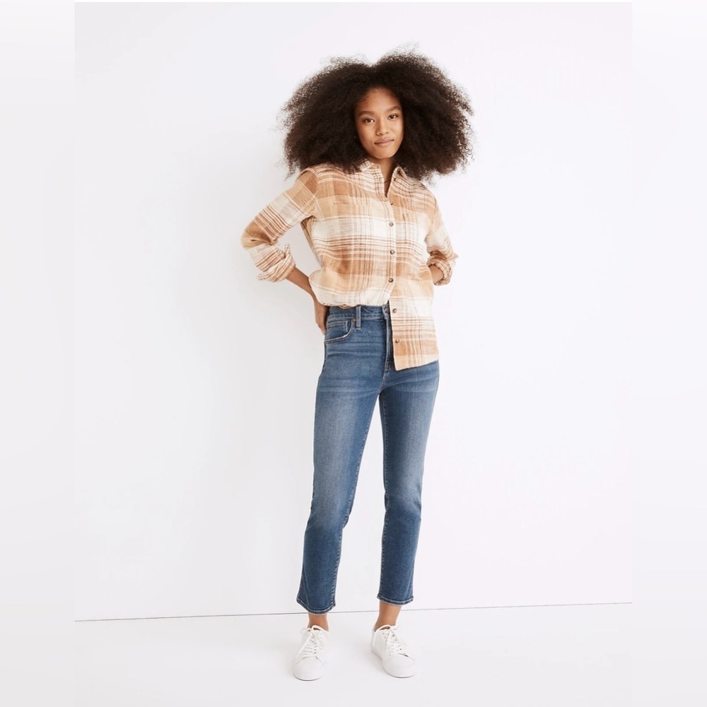 Madewell Stovepipe Jeans in Dearham Wash, size 26.